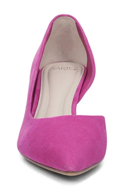 Sarto By Franco Sarto Tawny Pointed Toe Half D'orsay Pump In Pink