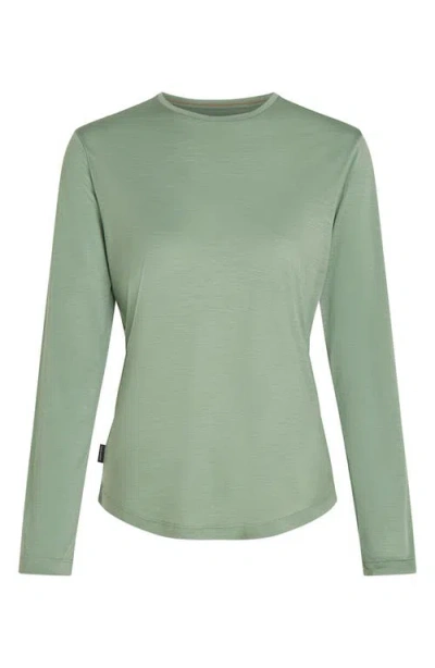 Icebreaker Lycoell & Merino Blend 125 Cool-lite Sphere Iii Long Sleeve T-shirt In Green