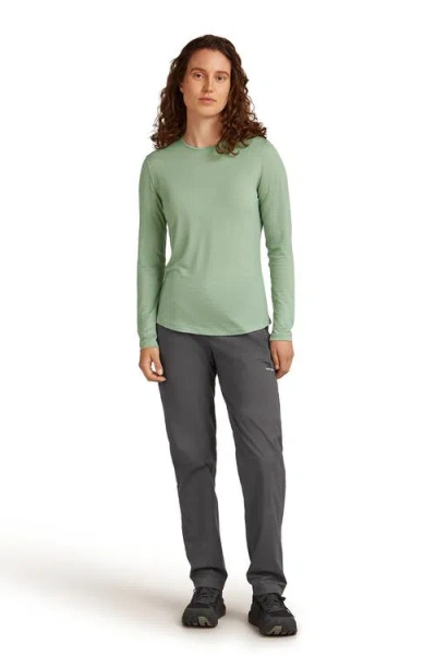 Icebreaker Lycoell & Merino Blend 125 Cool-lite Sphere Iii Long Sleeve T-shirt In Green