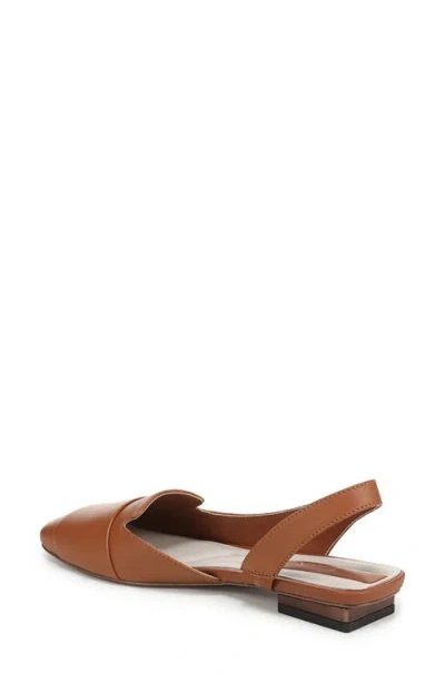 Franco Sarto Teagan Slingback Half D'orsay Flat In Brown
