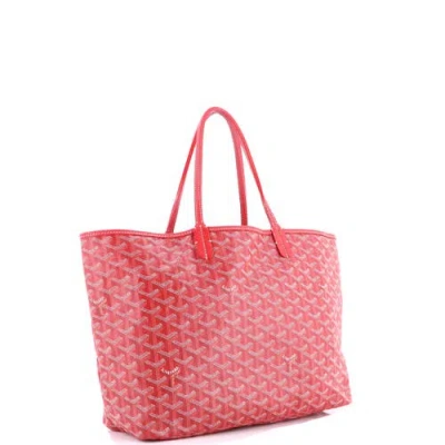 Pre-owned Goyard  Goyard Saint Louis Tote Coated Canvas Gm In Red