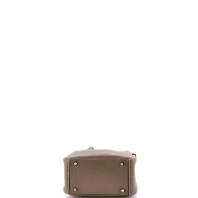 Pre-owned Hermes  Hermes Lindy Bag Clemence Mini In Brown
