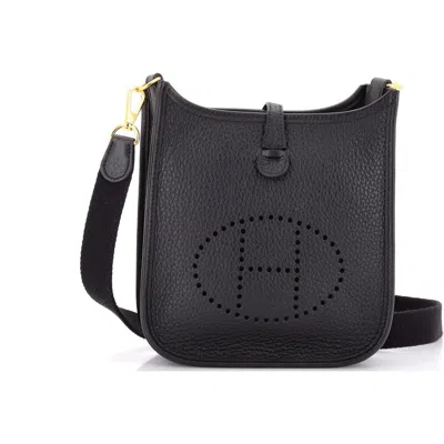 Pre-owned Hermes  Hermes Evelyne Bag Gen Iii Clemence Tpm In Black