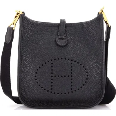 Pre-owned Hermes  Hermes Evelyne Bag Gen Iii Clemence Tpm In Black