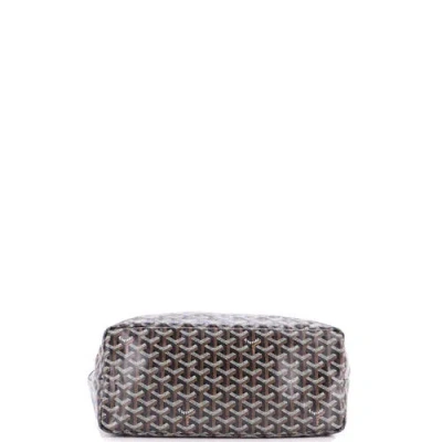 Pre-owned Goyard  Goyard Saint Louis Tote Coated Canvas Pm In Black