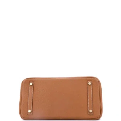 Pre-owned Hermes  Hermes Birkin Handbag Brown Togo With Gold Hardware 30 In Brown