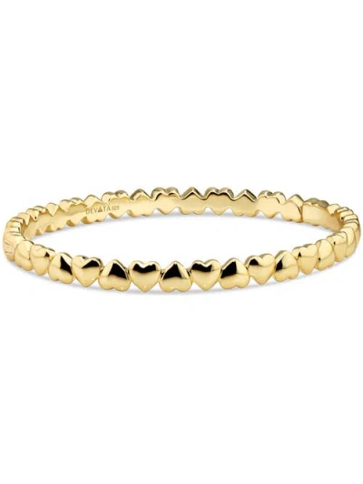 Devata Sweet Heart Eternity Bangle Bracelet In Gold