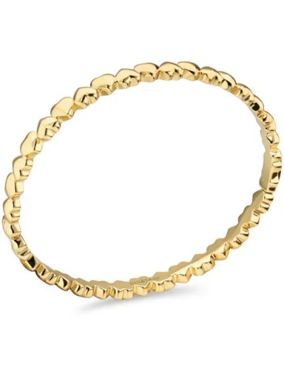 Devata Sweet Heart Eternity Bangle Bracelet In Gold