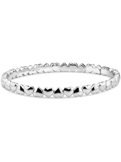 Devata Sweet Heart Eternity Bangle Bracelet In Metallic