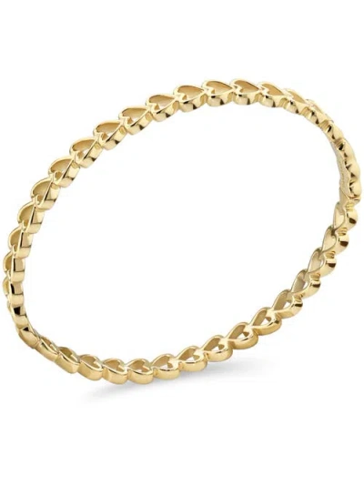 Devata Open Heart Bangle Bracelet In Gold