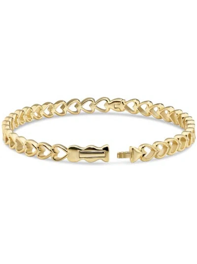 Devata Open Heart Bangle Bracelet In Gold
