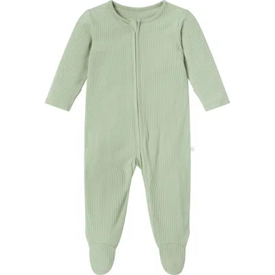 Mori Ribbed Two Way Zip-up Sleepsuit In Multi