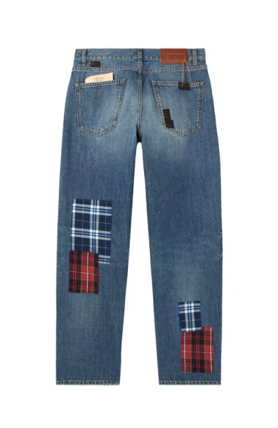 Fortela Jill Custom Wash 5-pocket Denim Trousers In Blue