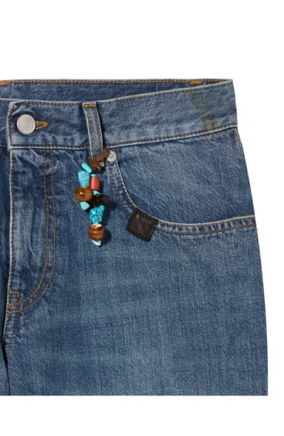 Fortela Jill Custom Wash 5-pocket Denim Trousers In Blue