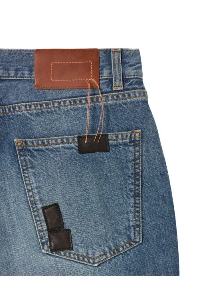 Fortela Jill Custom Wash 5-pocket Denim Trousers In Blue