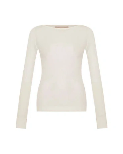 Theo The Label Ersa Pointelle Argyle Pullover In White