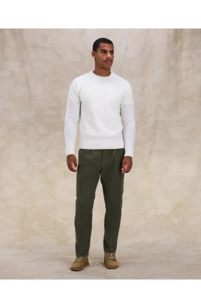 Fortela Pences Corduroy Pleated Trousers In Green