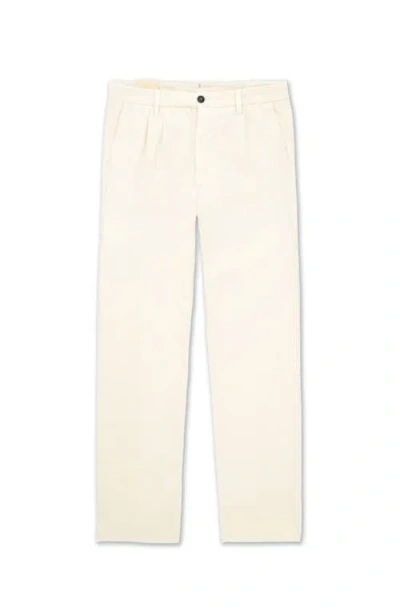 Fortela Pences Corduroy Pleated Trousers In Neutral