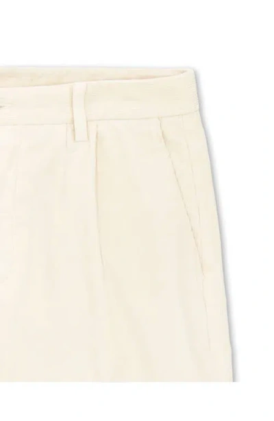 Fortela Pences Corduroy Pleated Trousers In Neutral