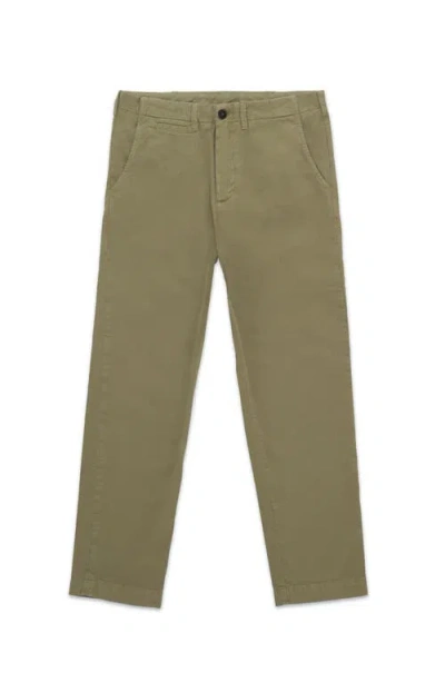 Fortela Wallace Twill Cotton Trousers In Green