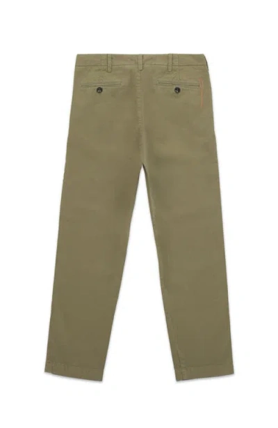 Fortela Wallace Twill Cotton Trousers In Green