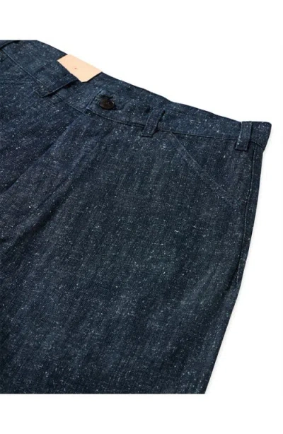 Fortela Russell Indigo Rinse Denim Trousers In Blue