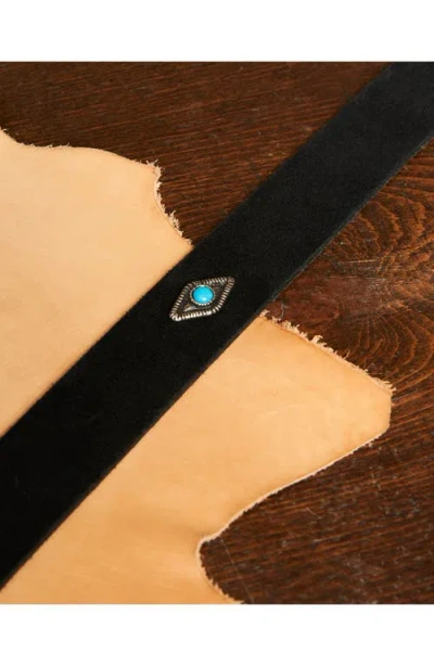 Fortela Tea Suede Leather Belt In Multi