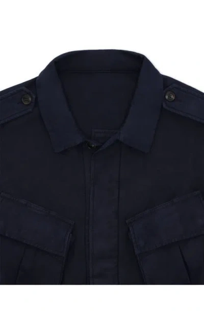 Fortela Jungle Cotton Pocket Jacket In Blue