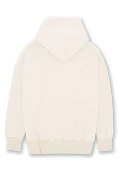 Fortela Vintagehood Fleece Jersey Hoodie In White