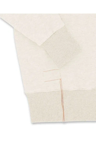 Fortela Vintagehood Fleece Jersey Hoodie In White