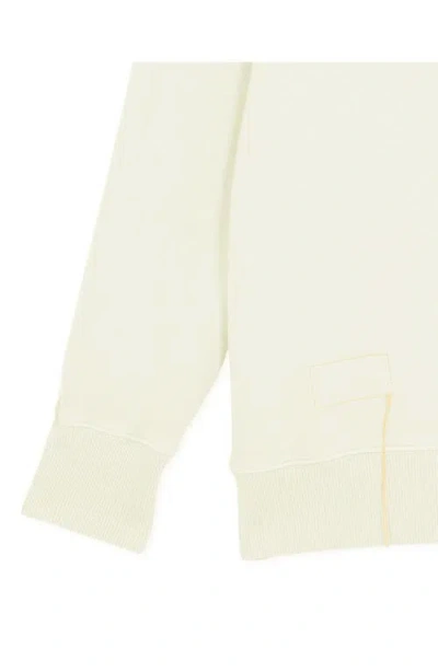 Fortela Vintagehood Fleece Jersey Hoodie In White