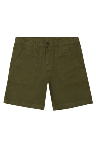 Fortela Rebel Cotton Pocket Bermuda In Green