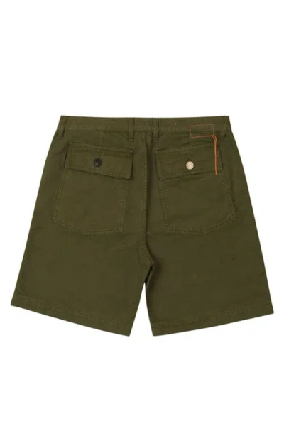 Fortela Rebel Cotton Pocket Bermuda In Green