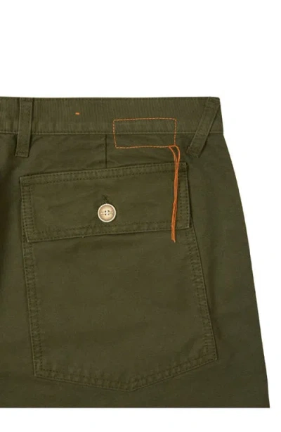 Fortela Rebel Cotton Pocket Bermuda In Green