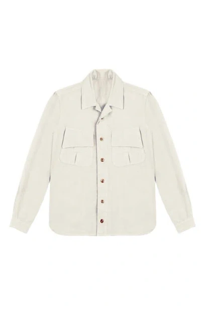 Fortela Meckongt Cotton Overshirt In White