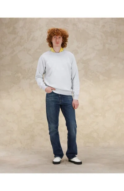 Fortela Harvard Brushed Jersey Raglan Sleeve Sweatshirt In Gray