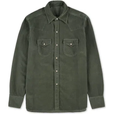 Fortela Ntex Texan Corduroy Shirt In Green
