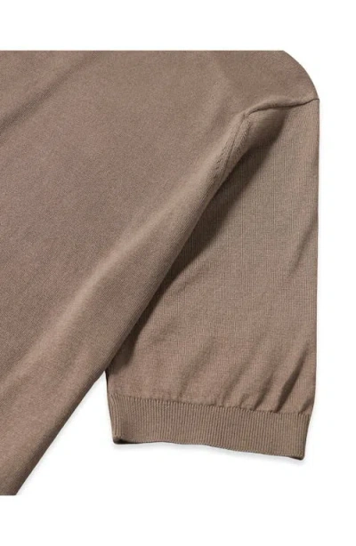 Fortela Isis Short Sleeve Knit Polo In Gray
