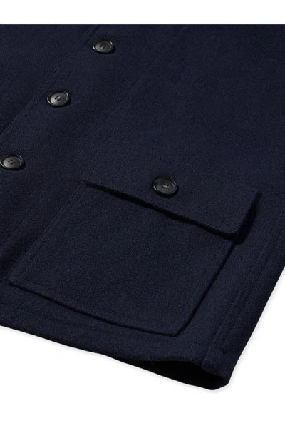Fortela Seawolf Recycled Wool Jacket In Blue