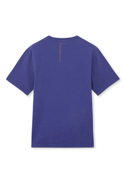 Fortela Tubejp Cotton Chest Pocket T-shirt In Blue