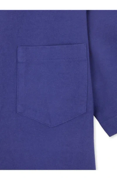 Fortela Tubejp Cotton Chest Pocket T-shirt In Blue