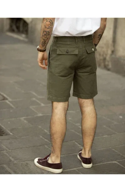 Fortela Rebelt Cotton Pocket Bermuda In Green