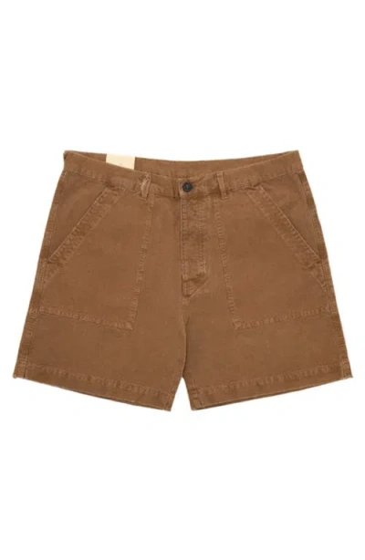 Fortela Rebelt Cotton Pocket Bermuda In Brown