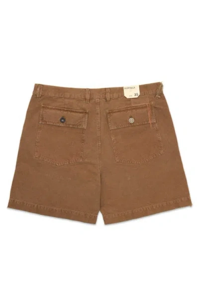Fortela Rebelt Cotton Pocket Bermuda In Brown