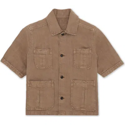Fortela Bohem Safari Short Sleeve Linen Shirt