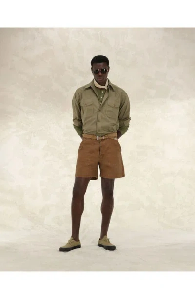 Fortela Rebelt Cotton Pocket Bermuda In Brown