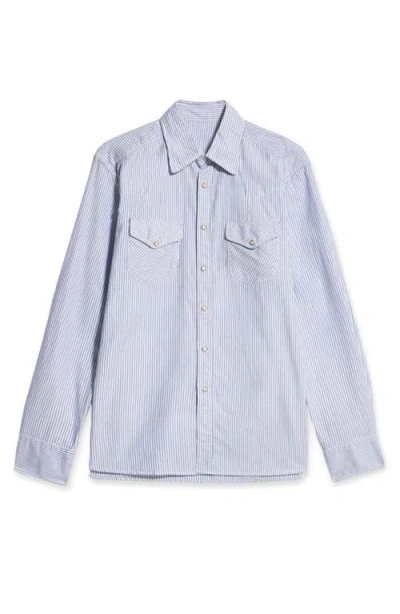 Fortela Tex Texan Shirt In Blue