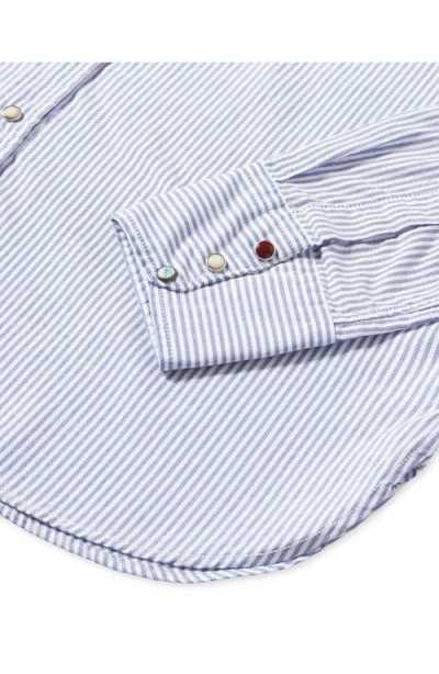 Fortela Tex Texan Shirt In Blue