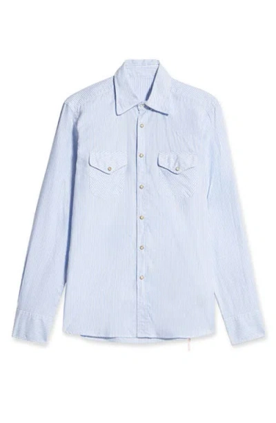 Fortela Tex Texan Shirt In Blue