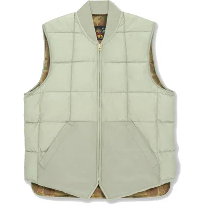 Fortela Nylon Vest2 With Camouflage Lining In Green
